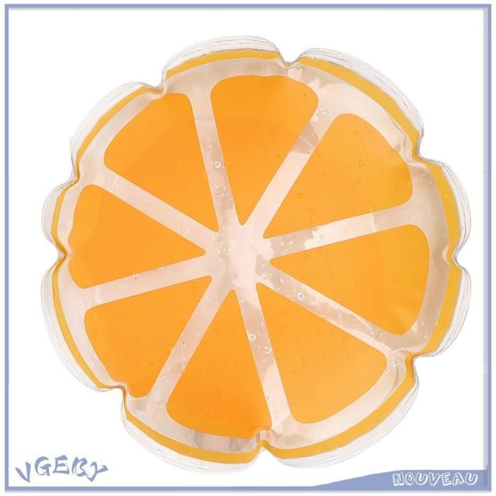 Duokon Tappetino ad Acqua, Cuscino ad Acqua Rinfrescante Portatile, Tappetino Gonfiabile Rotondo per Escursionismo, Campeggio, Attrezzatura Sportiva, Arancione