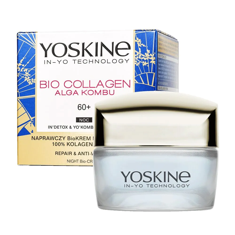 Yoskine Sea Colagen Regenerujący Bio Krem z Kolagenem Morskim 60+ na noc