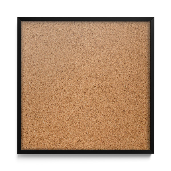 Kwadratowa tablica korkowa czarna rama 50x50 cm   pinezki