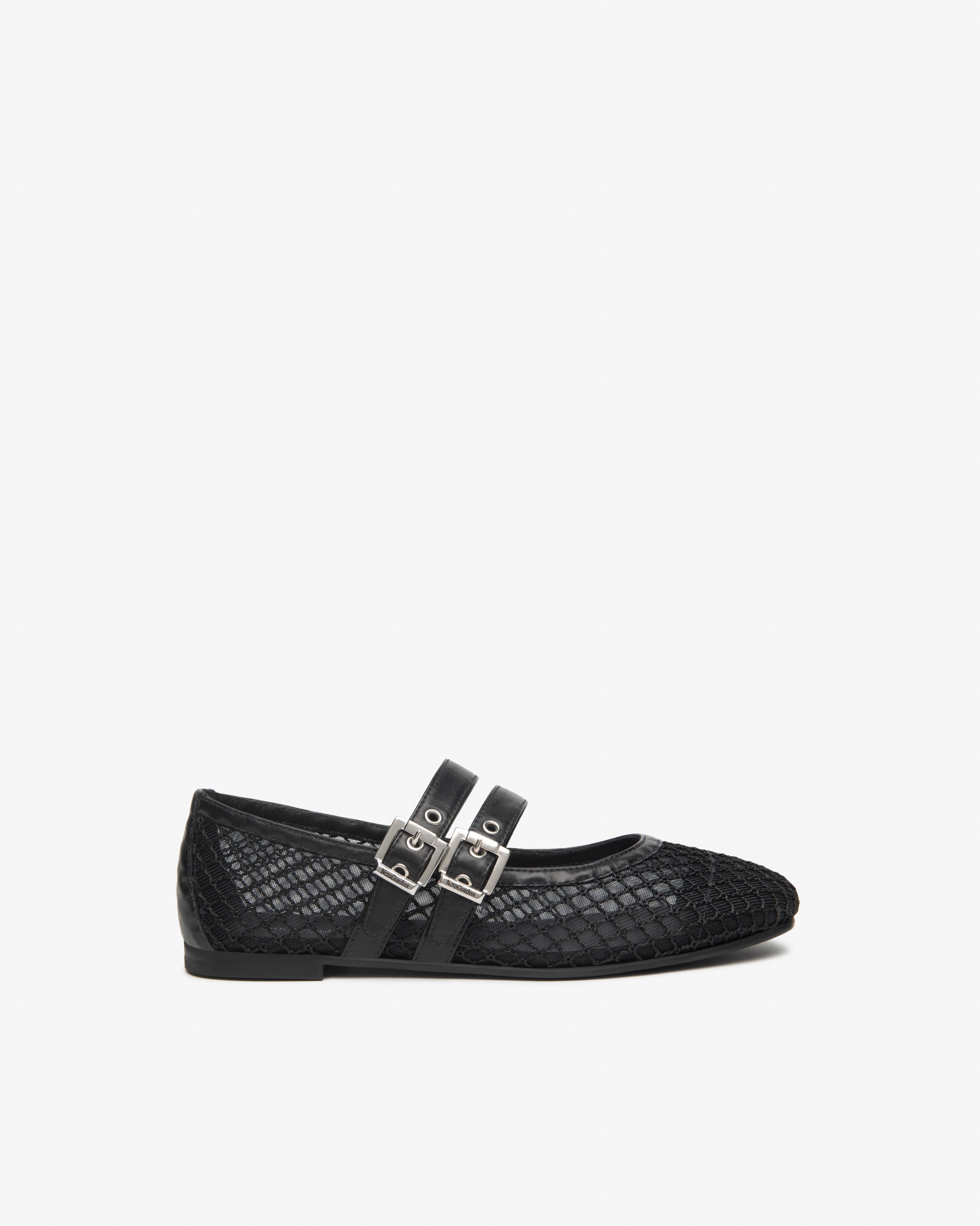 Damenballerinas aus Canvas und Leder