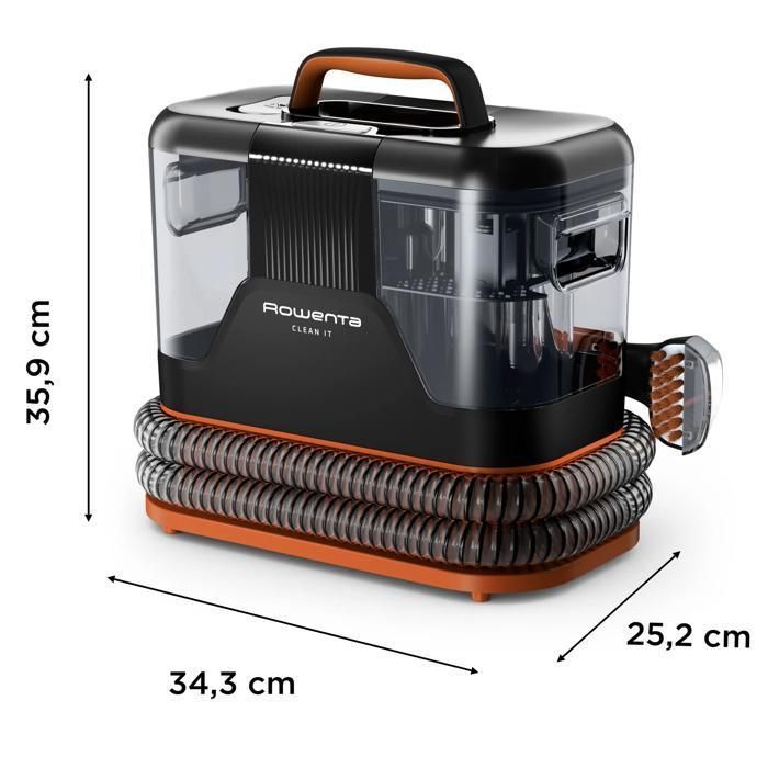 Rowenta, Shampouineuse, Détacheur nettoyeur de tache, rapide/facile, Clean It, IN5011F0