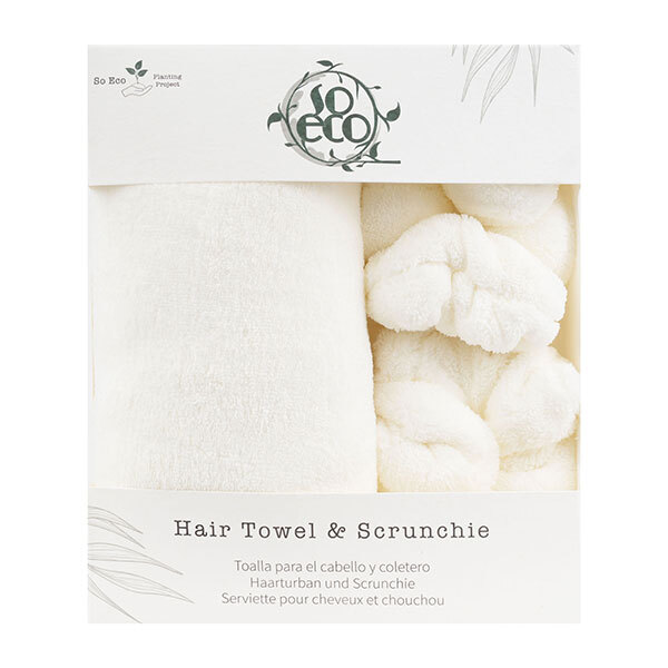 Tātad ekoloģiskais matu dvielis un gumijas