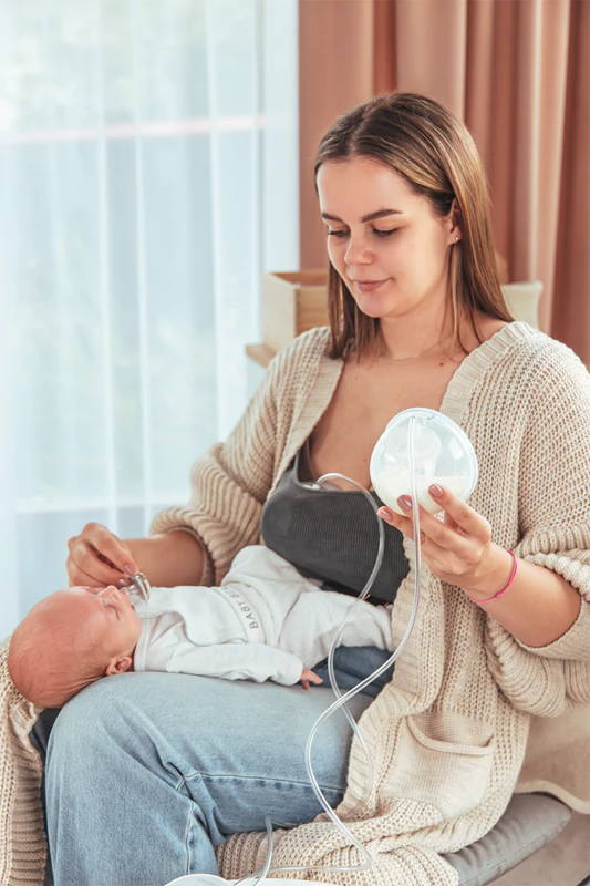 innoGIO GIOmum Line Soft met neusaspirator borstkolf
