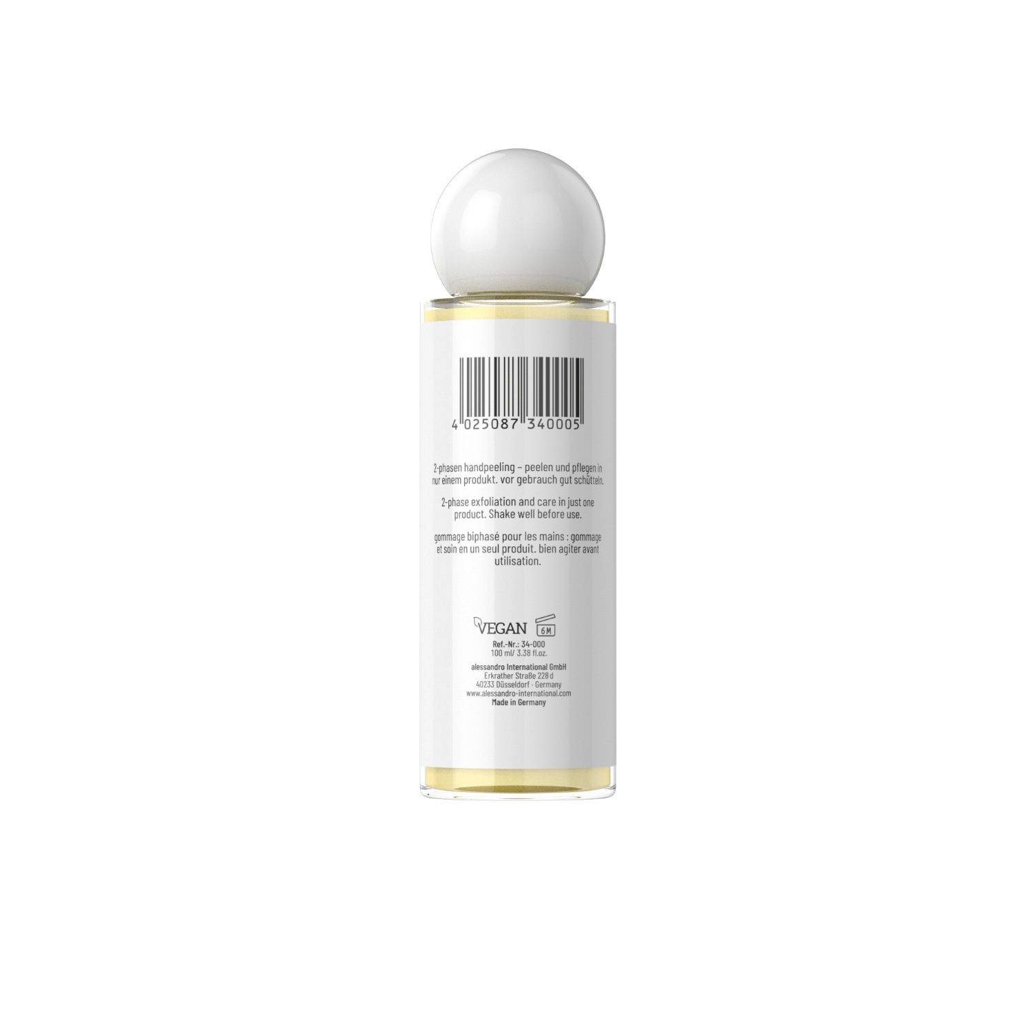 Alessandro peelingový kúpeľ na ruky - 100 ml
