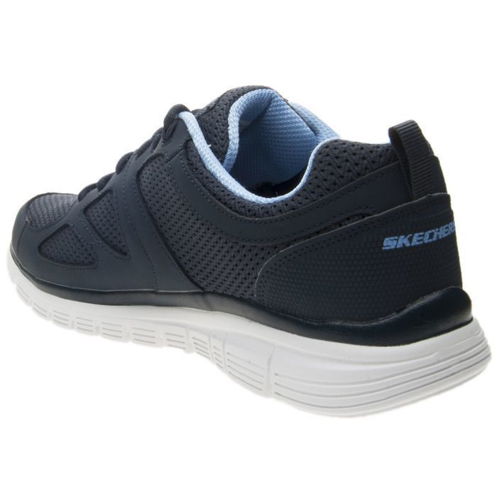 Zapatillas para caminar - SKECHERS - Burns-Agoura - Piel - Azul - Transpirables