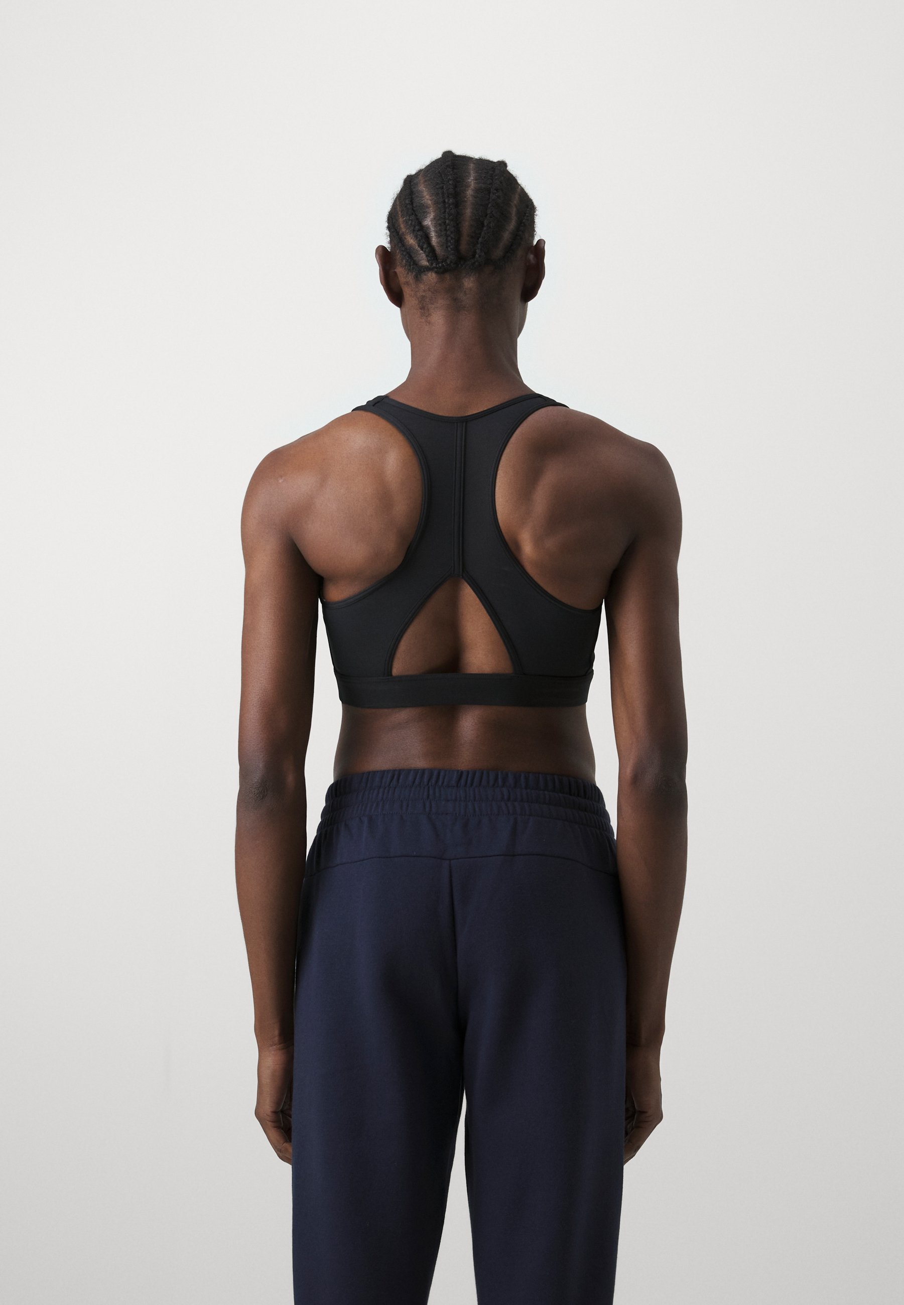 Soutien-gorge de sport adidas Performance POWERREACT BIG LOGO GRAPHIC - Maintien léger - Noir