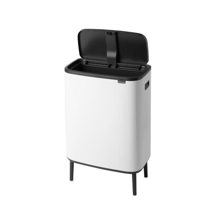 Contenedor táctil Brabantia Bo Touch Bin Hi 60L Blanco - 60L - Blanco