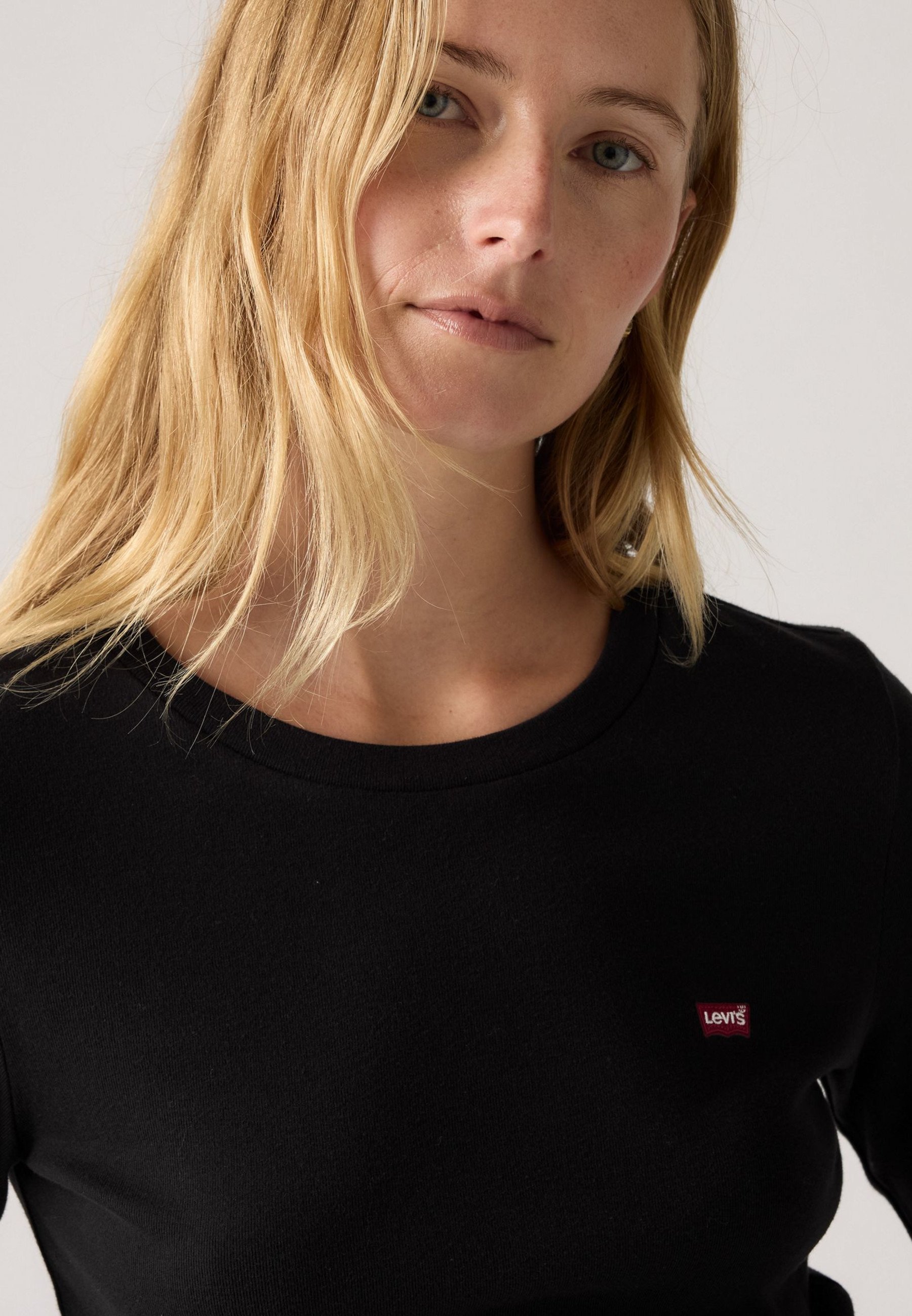 Levi's® ESSENTIAL TEE 2-PACK - Top met lange mouwen - wit/antraciet nacht