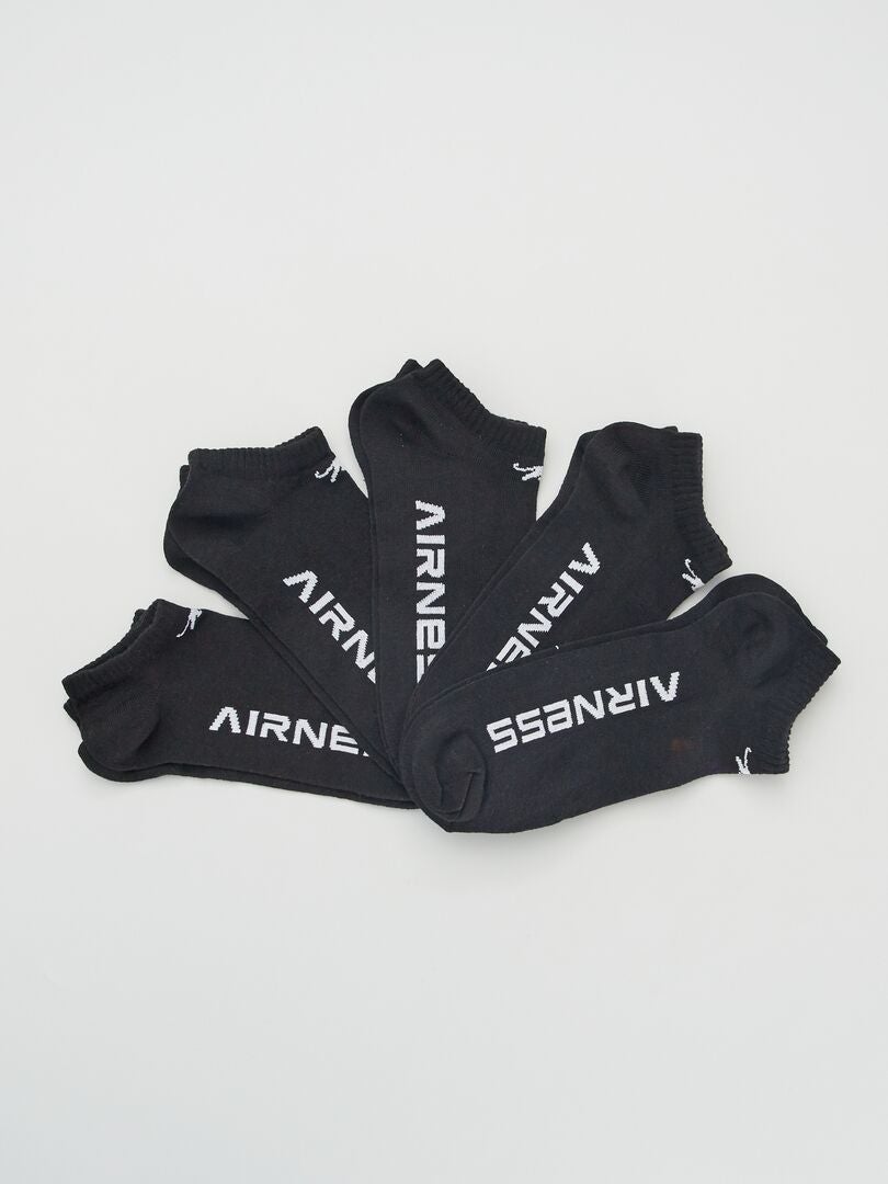 Set de 5 perechi de șosete „Airness” - NEGRE