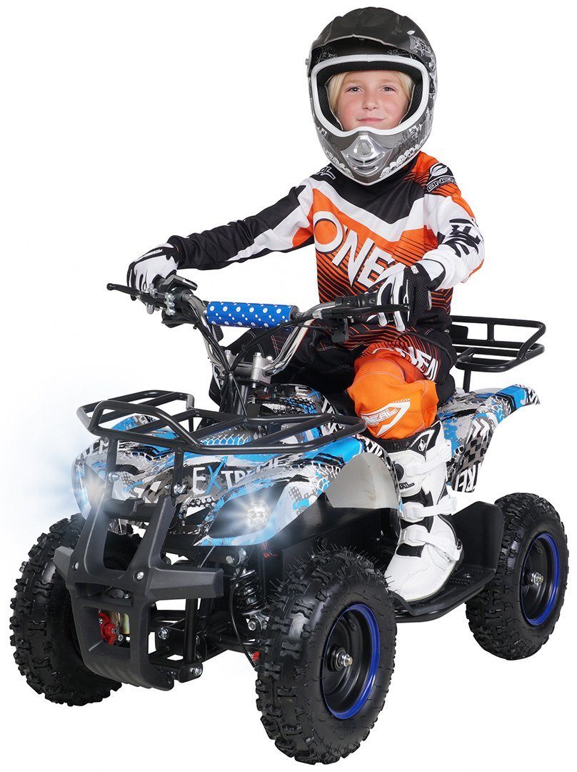 Actionbikes Motors sähköinen lasten mönkijä lasten sähkömönkijä Torino ATV 1000 W 36 V, kantavuus 50 kg, (1 kpl), taskumönkijä - turvakosketus - rei'itetty levyjarru - jopa 25 km/h