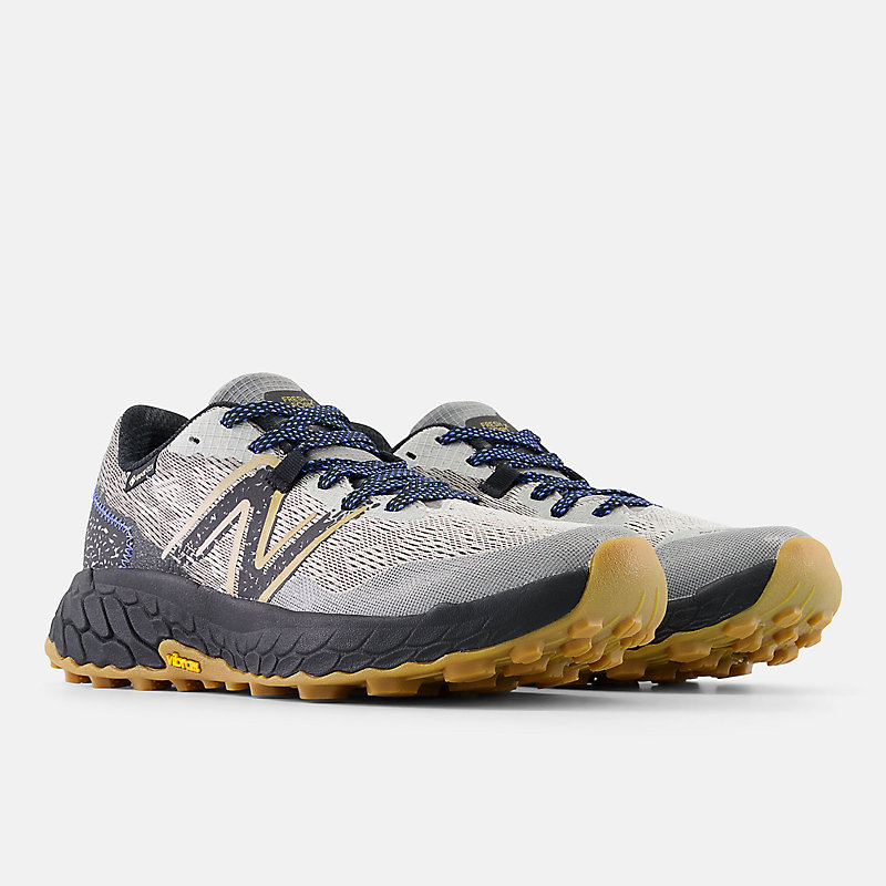 Fresh Foam X Hierro v7 Gore-Tex® Damenschuhe – Raincloud in Schwarz und Meeresblau