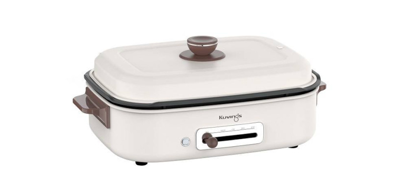 Multigrill - Grill Elektryczny Kuvings Ceramic Plus - Kość Słoniowa