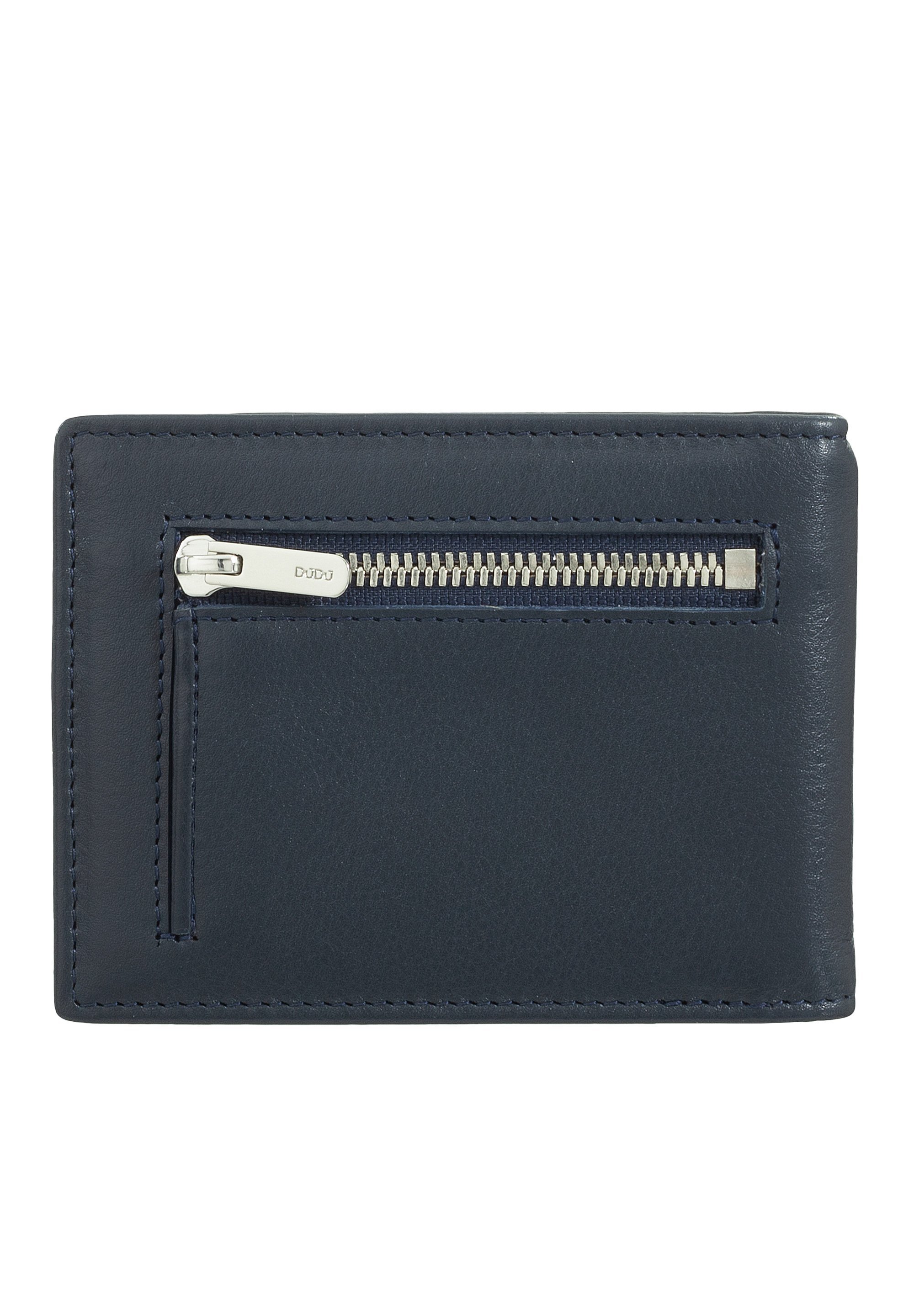 DUDU CON CLIP FERMASOLDI PICCOLO SOTTILE CON PROTEZIONE RFID - Portafoglio - navy
