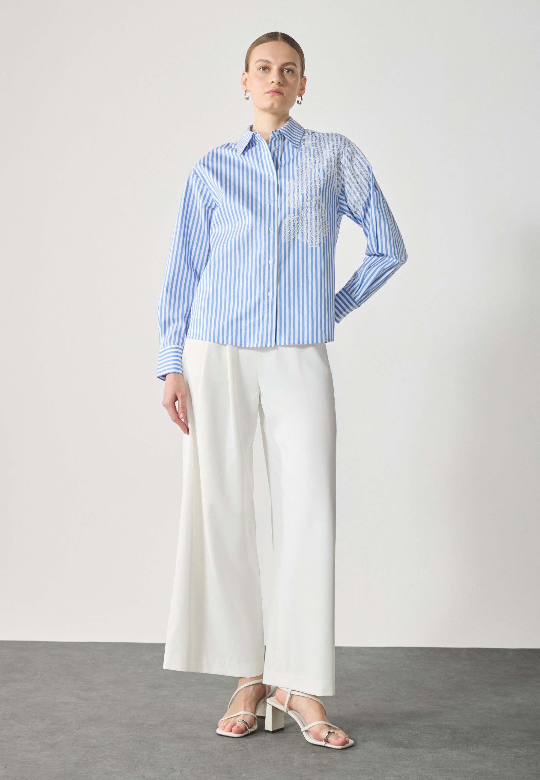 Chemisier boutonné Anna Field - bleu/blanc