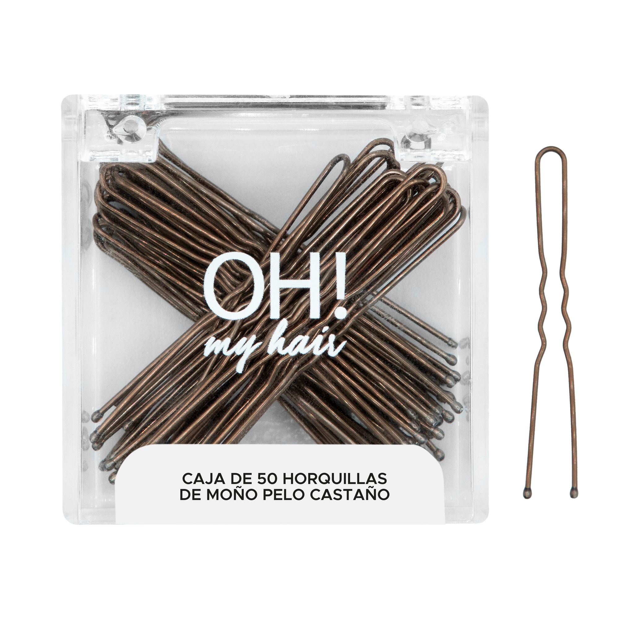 Oh My Hair kutija od 50 smeđih kopči za kosu Dodaci za kosu