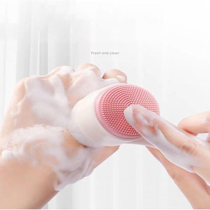 Set mit 2 manuellen Gesichtsreinigungsbürsten, 2-in-1-Reinigungsbürste, doppelseitige Silikon-Peelingbürste
