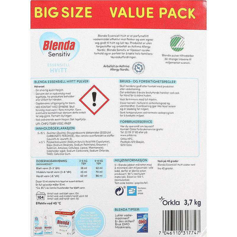 Blenda Blenda Essential 3,7 kg blanco