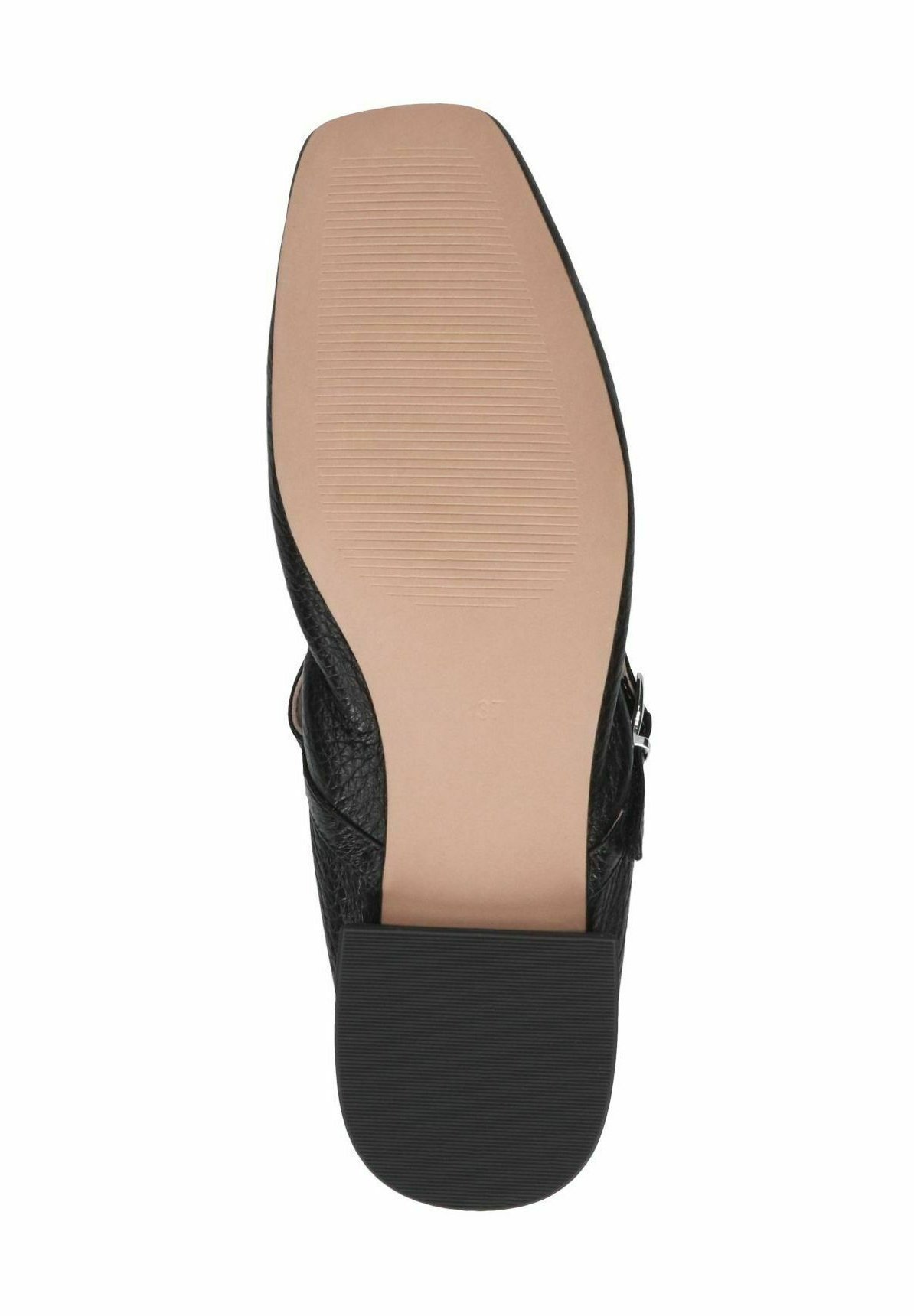Caprice ballerina's met enkelbandje - zwart hert