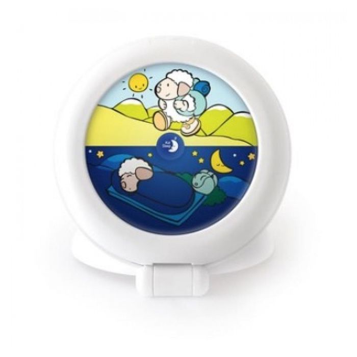 Reloj despertador educativo infantil Kid'Sleep - Claessens'Kids - Luz nocturna musical - Día/Noche - Blanco portátil