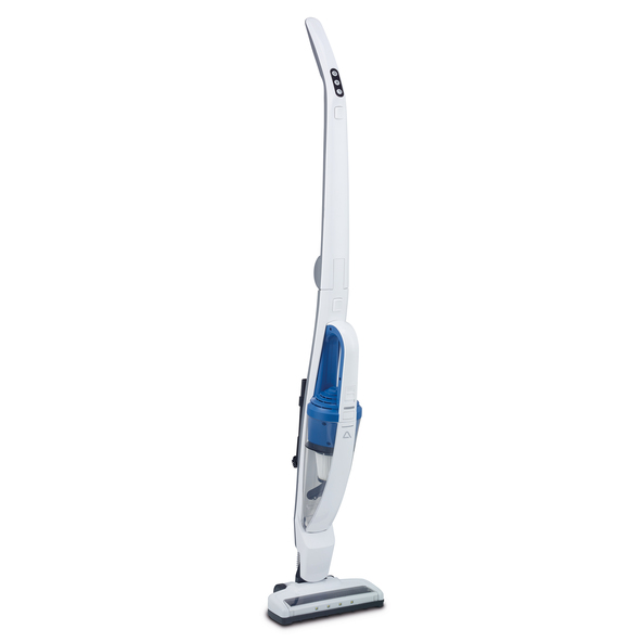 2-in-1 draadloze stofzuiger, wit-blauw