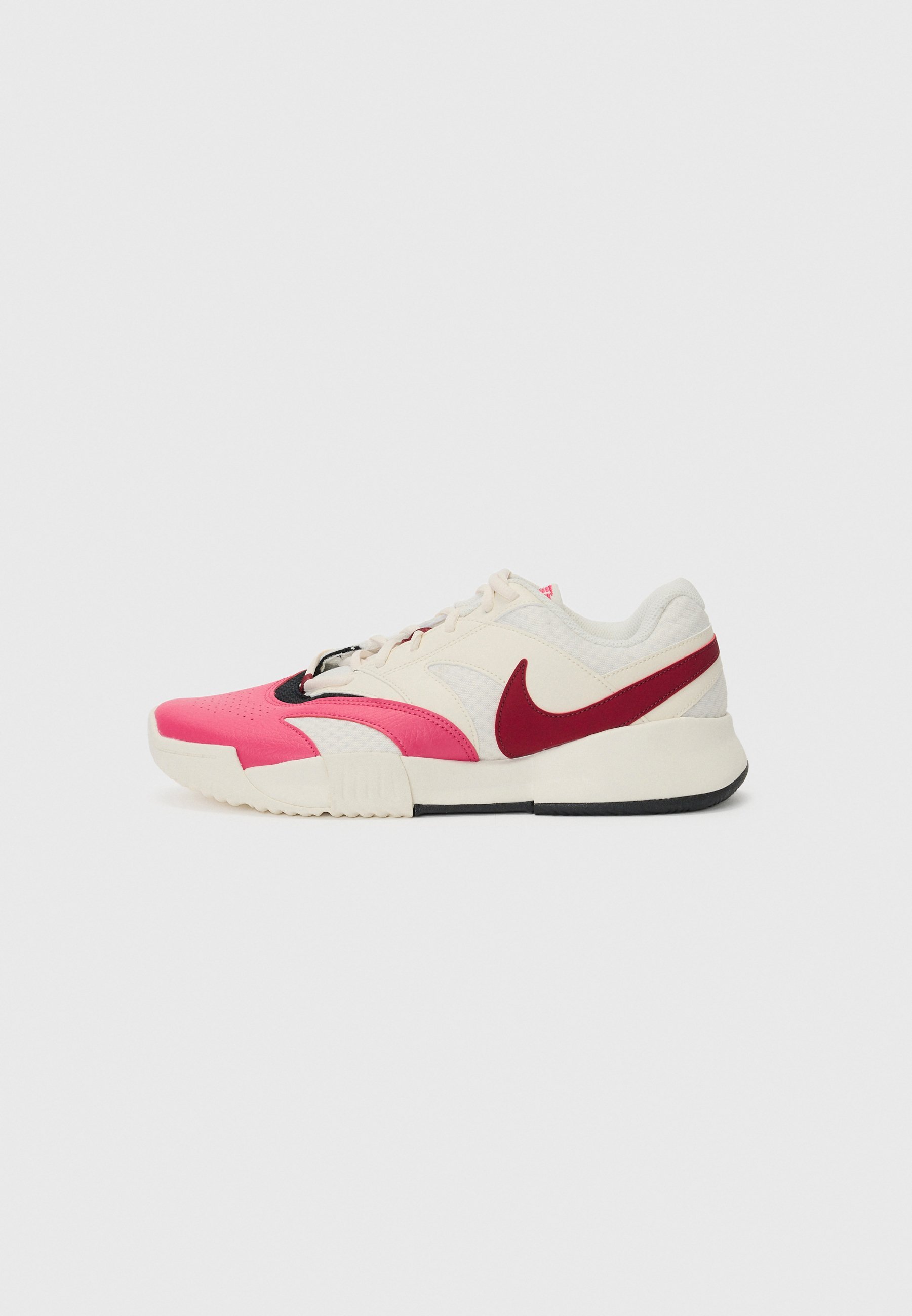 Nike Performance COURT LITE 4 – Tennisschuhe für Sandplätze – Hellelfenbein/Rosa/Sail/Rot/Schwarz