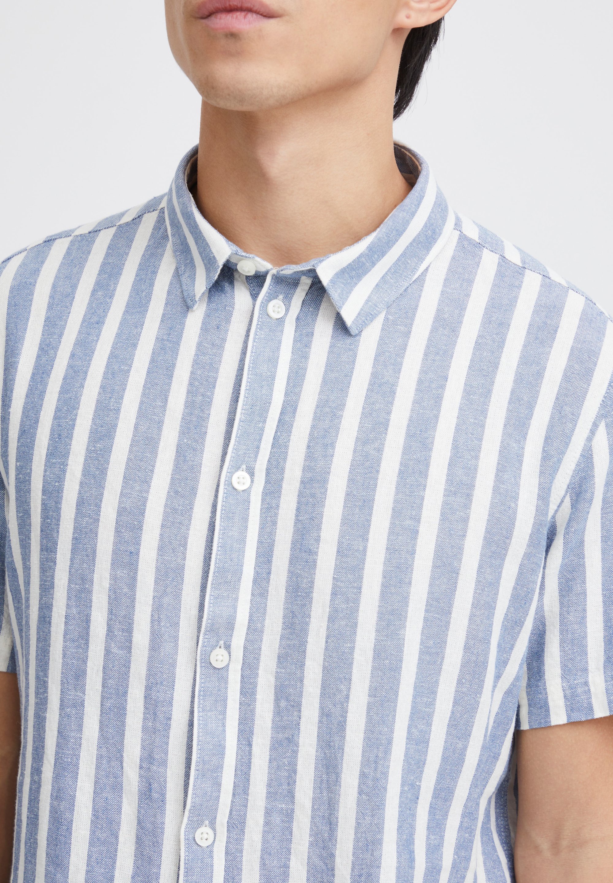 11 Project PROCHY LINEN MIX - Shirt - maanlichtblauw