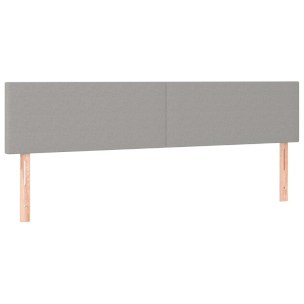 Wezgłowie Szary 180 x 5 x 78/88 cm Tkanina vidaXL