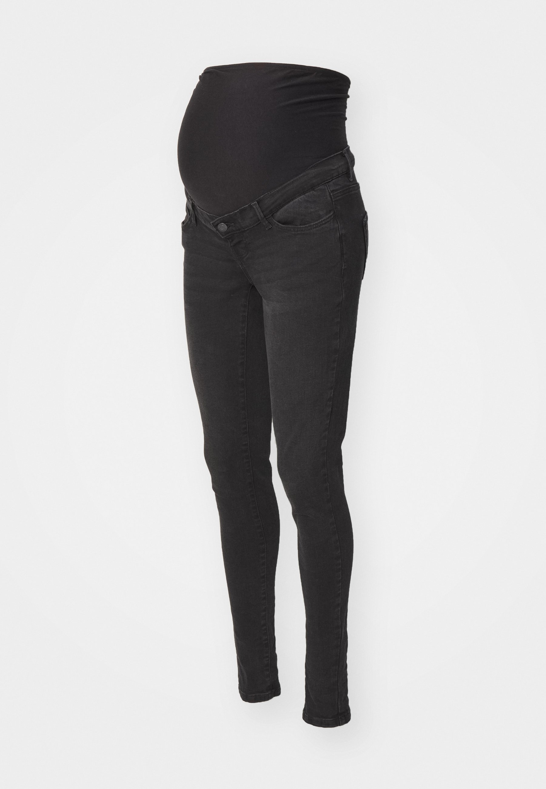 Vero Moda Maternity VMMSOPHIA SKIN FOLD UP - Skinny Fit jeans - zwart