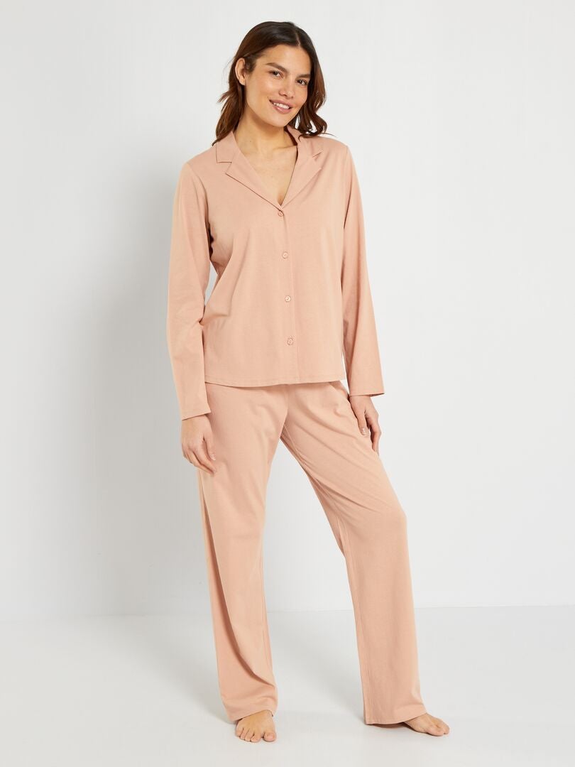Pijama de malha - 2 peças - ROSA