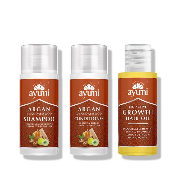 Kit da viaggio per la crescita dei capelli Ayumi Naturals