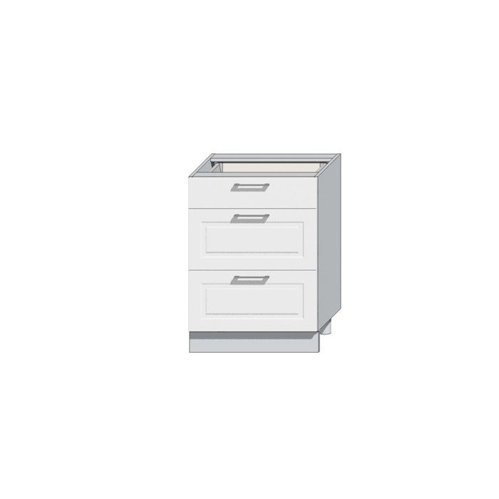 Cuisine complète emplacement pour four encastrable blanc brillant 240 cm - MIA