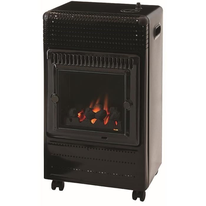 Calefactor auxiliar de gas butano Favex Ektor Fire - Efecto chimenea - 3400 vatios - Infrarrojos - 3 niveles de potencia