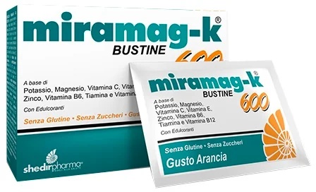 SHEDIR Miramag-K 600 Voedingssupplement met kalium en magnesium, 20 zakjes