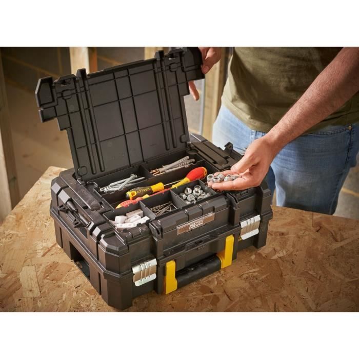 Mala PRO-STACK™ - STANLEY FATMAX - FMST1-71967 - Alça grande com organizador - 14 L