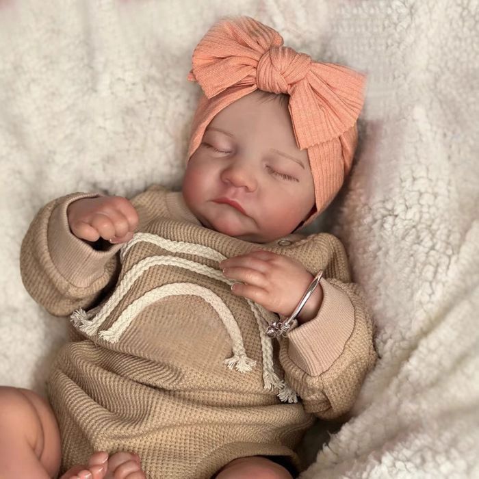 Muñeco bebé reborn - Levi - 49 cm - Ropa intercambiable