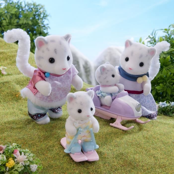Miniatuurfiguurtjes - SYLVANIAN FAMILIES - De Sneeuwluipaardfamilie - Geschikt voor kinderen vanaf 3 jaar