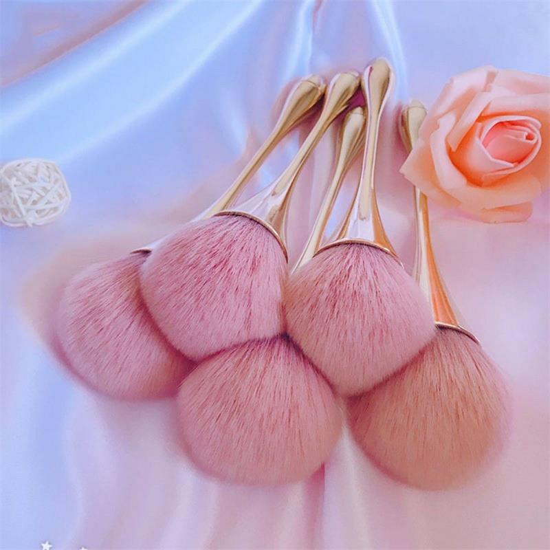 Pinceau à blush rose doré, pinceau de maquillage professionnel, grand pinceau cosmétique pour le visage, outil de maquillage