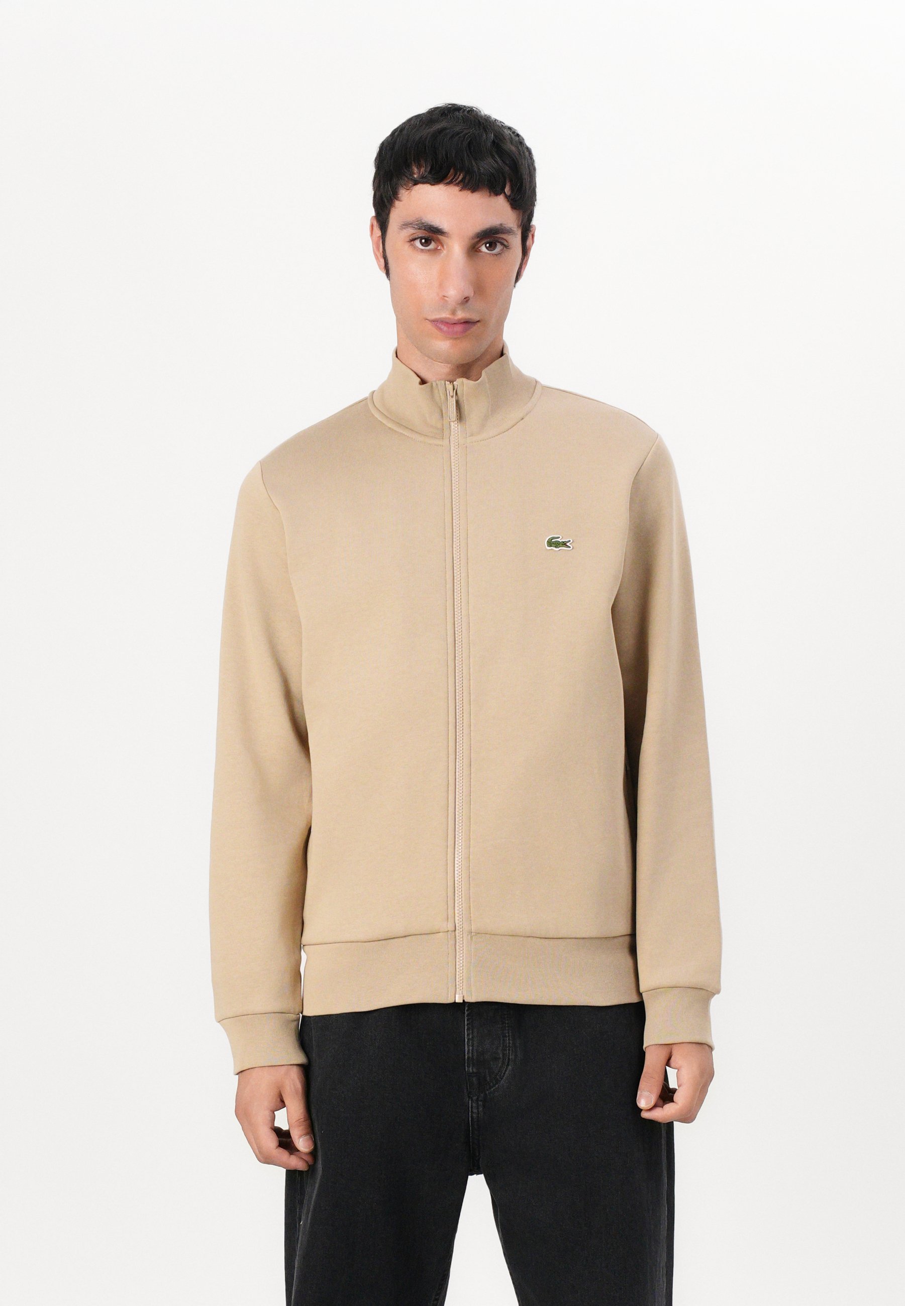 Lacoste UNISEXE - Sweat-shirt zippé - beige