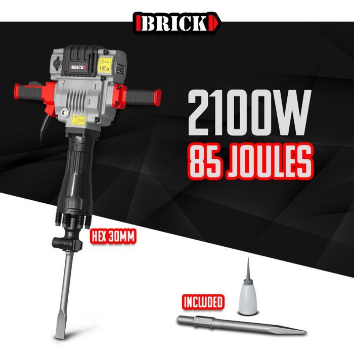 Martelo Demolidor PRO 2100W - 85 Joules com Estojo - Brick