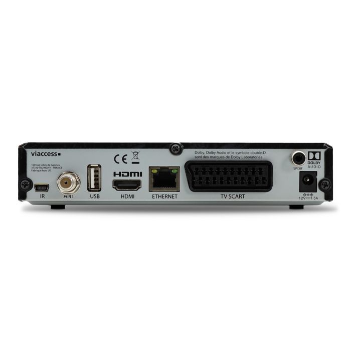 Metronic 441639 Décodeur TNTSAT Satellite HD PVR READY - TNT Gratuite Parabole Sat Astra - Carte TNTSAT incluse - Enregistreur TV