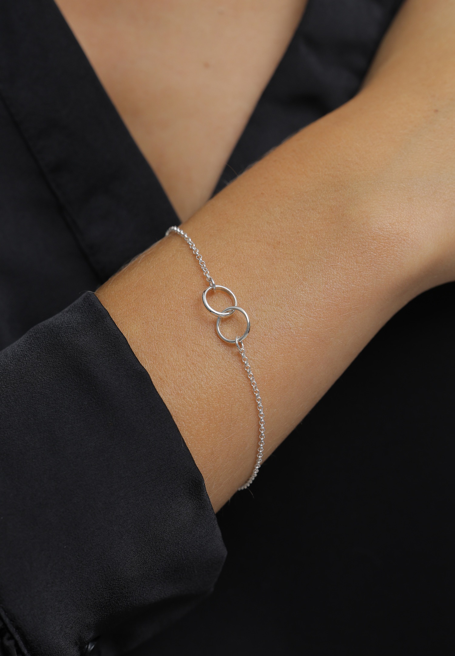 Elli Femmes géo minimaliste anneaux en argent sterling 925
