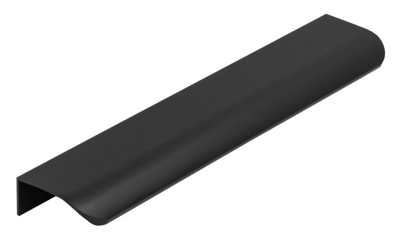 Uchwyt do mebli czarny meblowy krawędziowy do szafek szuflad mat loft 160mm