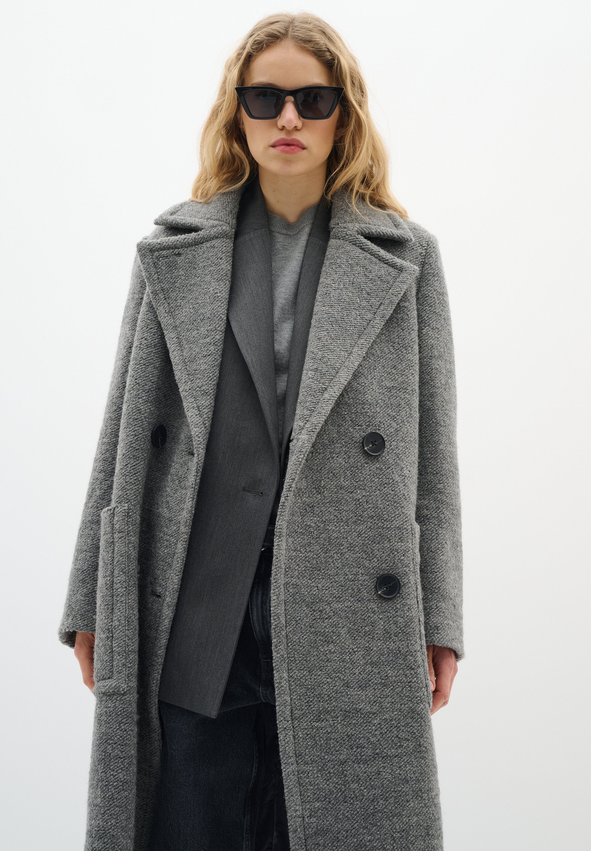 InWear YUM - Casaco clássico - mescla granito