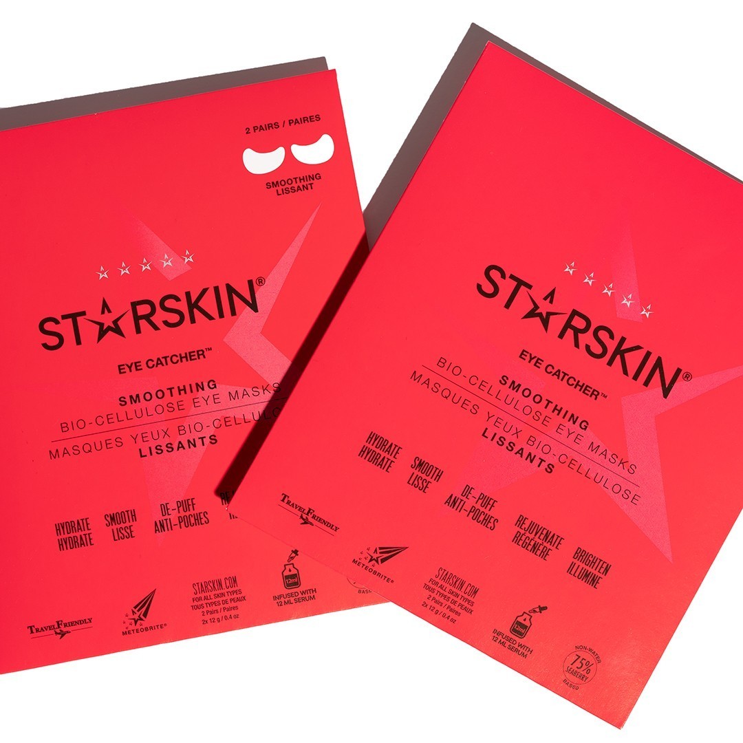 STARSKIN® Eye-Catcher™ izlīdzinošie kokosriekstu biocelulozes acu spilventiņi - Otra āda acīm - 2 gabali