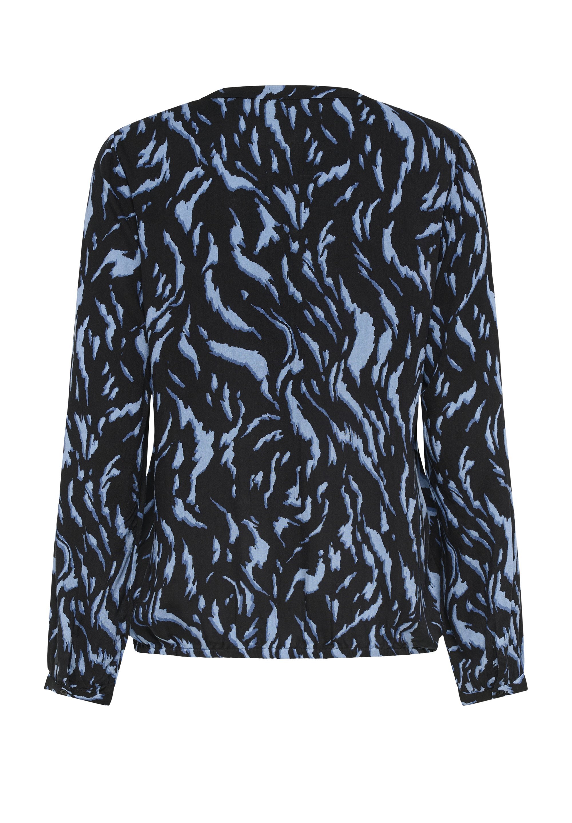 Kaffe DITTE - Camicetta - nero bering sea graphicanimal