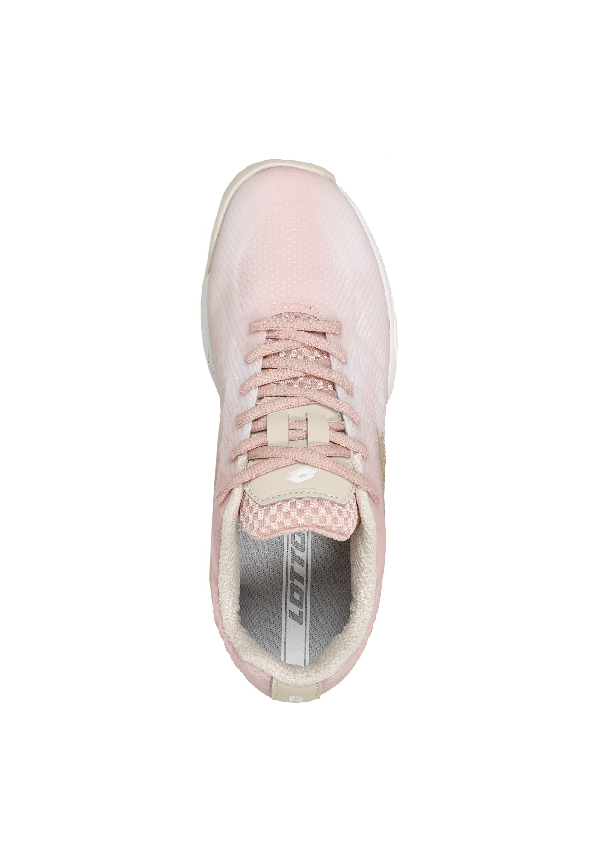 Lotto MIRAGE 300 III - Multicourt tennisschoenen - wit abrikoos lichtgrijs