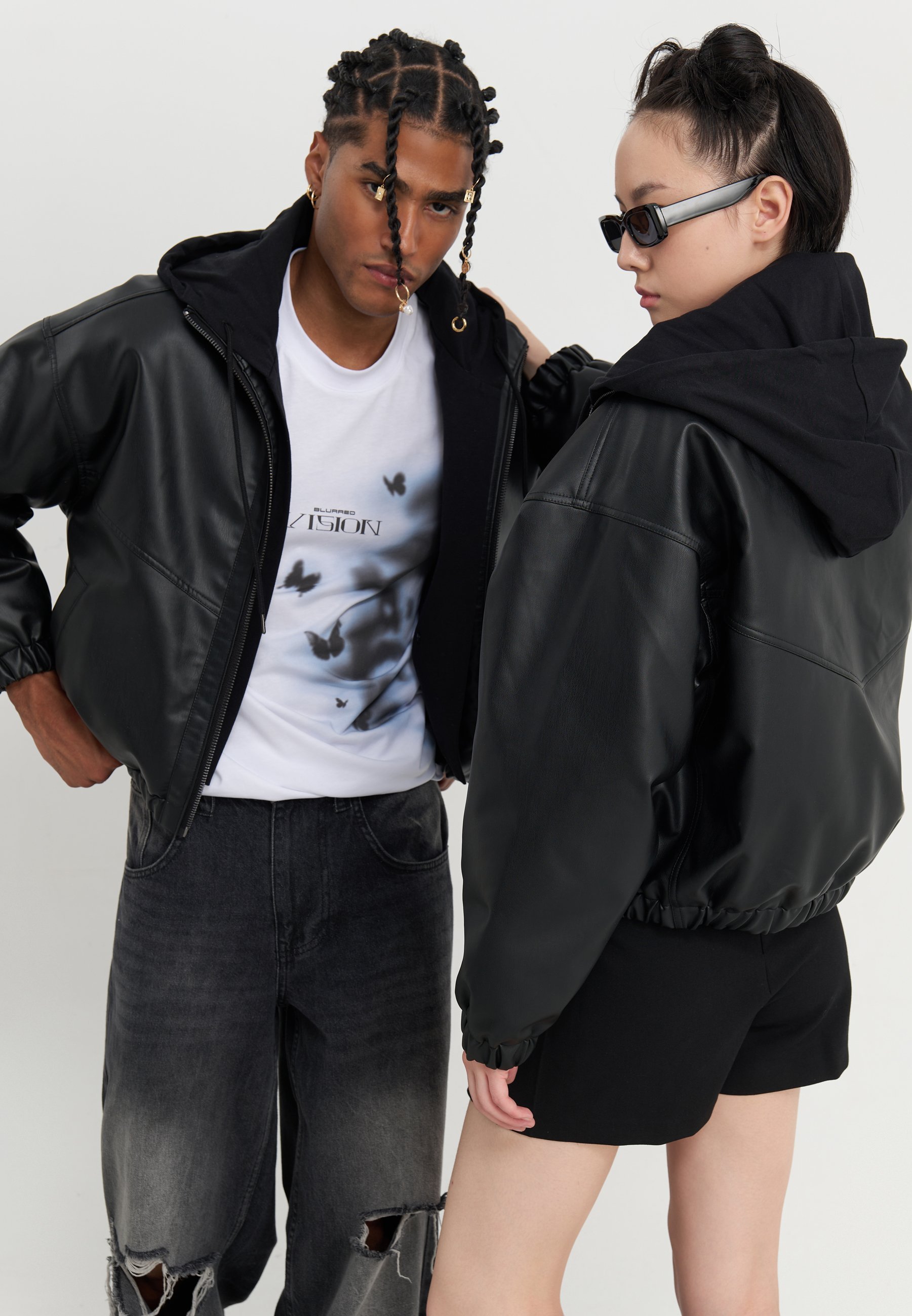 YOURTURN UNISEX - Licht jack - zwart