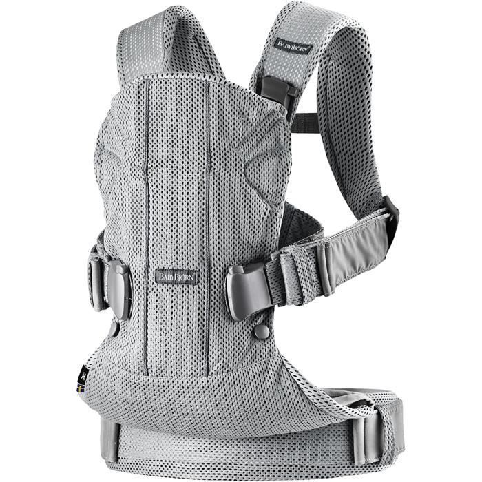 Canguru para Bebê BABYBJÖRN One Air Mesh 3D Prata Antracite