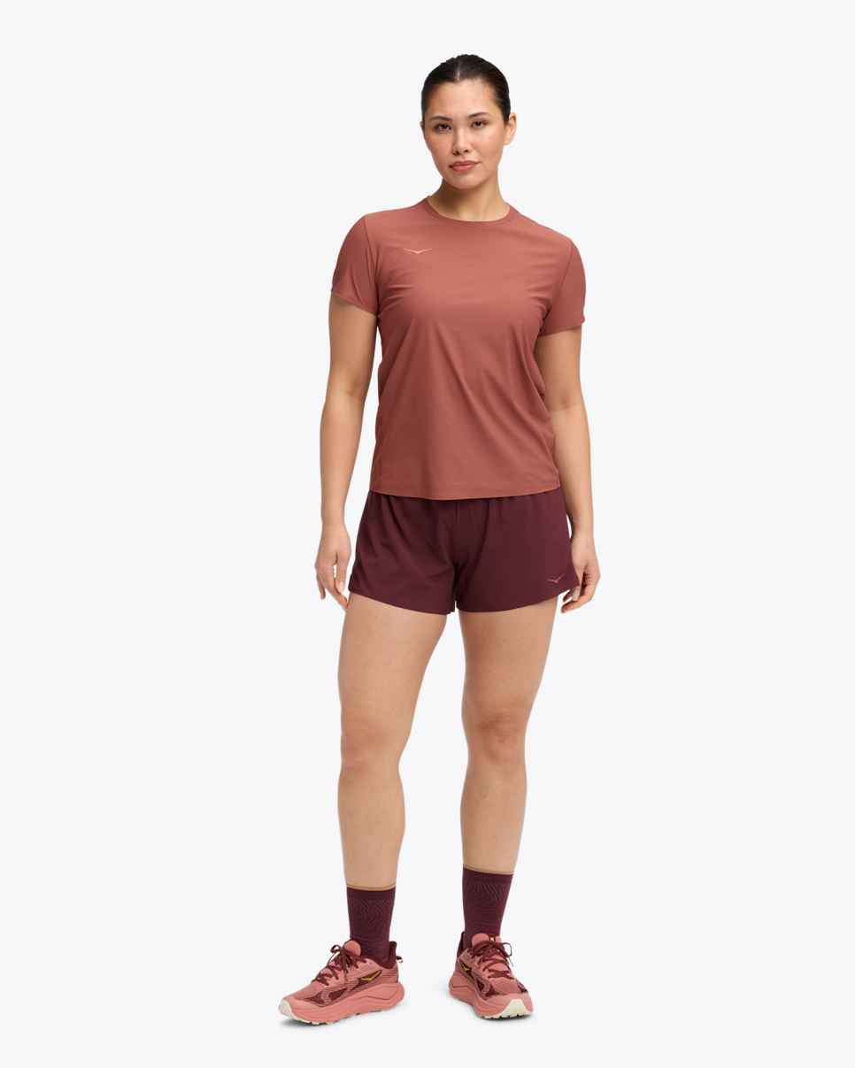 HOKA Airolite T-shirt met korte mouwen 2.0 Rood