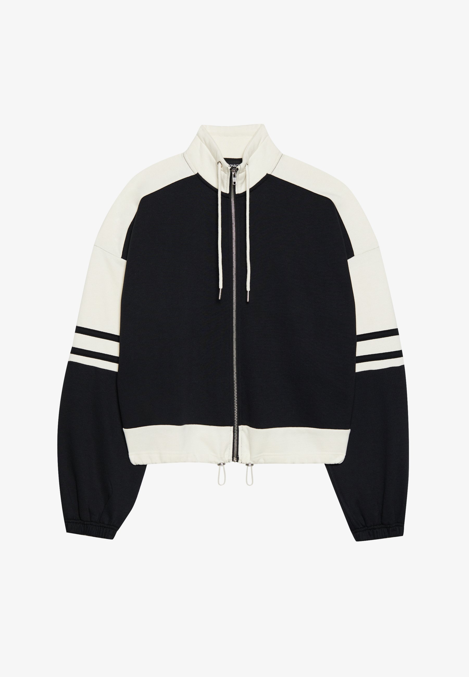 Even&Odd sweatshirt met rits - zwart